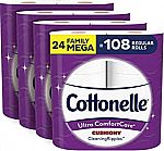 Cottonelle Ultra ComfortCare Soft Toilet Paper 24 Family Mega Rolls $20 or ($12.60 - ymmv) 