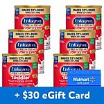 6-Ct 32-oz Enfagrow Vanilla Toddler Powder Formula + $30 Walmart GC $152.88