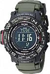 Casio Men's PRO TREK Stainless Steel Quartz Watch with Resin Strap, Black, 20.2 (Model: PRW-3510Y-8CR) $120