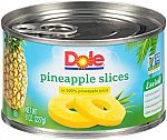12-Pk 8-oz Dole Canned Pineapple Slices in 100% Fruit Juice $7.40