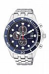 Citizen Men's Eco-Drive 44mm Stainless Blue Chronograph Dial Date Watch $89