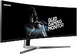 Samsung 49" CHG90 144Hz QLED Super Ultrawide Curved Gaming Monitor (LC49HG90DMNXZA) $699