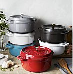 Staub Cast Iron Round Cocotte, 4-Quart $99.99 + Free Shipping
