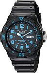 Casio Unisex MRW200H-2BV Neo-Display Black Watch with Resin Band $5