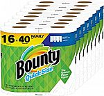 16-Ct Bounty Quick-Size Family Paper Towels (= 40 Regular Rolls) $36.90