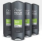 4-Pack 18oz Dove Men+Care Body Wash (Extra Fresh) (2 for $19) + Free Shipping