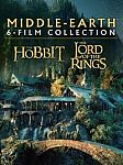 Middle-Earth: Lord of the Rings Trilogy + Hobbit Trilogy Theatrical 6-Film Collection (4K UHD Digital Films) $29.99 (Org $90)