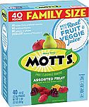 40-Count 0.8-oz Mott's Medleys Fruit Snacks (Assorted Fruit) $5