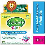 50-ct Culturelle Kids Complete Multivitamin Plus Probiotic Chewable $13.49 & More