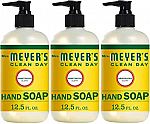 3-Pk 12.5oz Mrs. Meyer's Hand Soap (Honeysuckle) $8.25