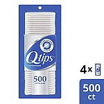 4-Pack 500-Count Q-tips Cotton Swabs $7.68