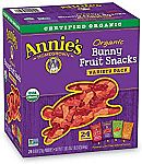24-Ct. Box Annie's Organic Bunny Fruit Snacks, Variety Pack $8.07
