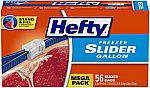 56-Count Hefty Slider Freezer Bags (Gallon) $5.88 & More