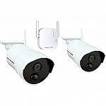 Night Owl 4-Channel, 2-Camera Indoor/Outdoor Wireless 1080p Surveillance System $110