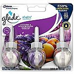 3-Pk Glade PlugIns Scented Oil Air Freshener Refill $2.88