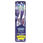 2-Pack Oral-B Pulsar 3d White Advanced Vivid Soft Toothbrush $4.75