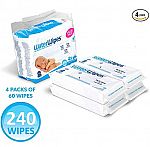 240-count WaterWipes Unscented Baby Wipes, Sensitive and Newborn Skin $9.85