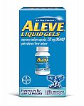120-Ct Aleve Pain Reliever Liquid Gels $7.74 and more