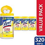 320-Count Lysol Disinfecting Wipes, Lemon & Lime Blossom $8.86