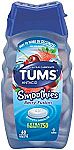 TUMS Smoothies Berry Fusion Antacid Chewable Tablets for Heartburn Relief (60 Tablets) $2.84