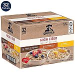 32-Count Quaker High Fiber Instant Oatmeal (3-Flavor Variety Pack) $6.86