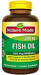 Amazon Buy 1 Get 1 Free Vitamin Promotion 2X 100-Ct Nature Made Fish Oil $8