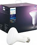 Philips Hue White & Color Ambiance BR30 2nd Generation Smart LED Bulb $23