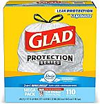 110-Ct Glad OdorShield Tall Trash Bags (Febreze Fresh, 13-Gallon) $10 or Less