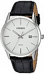 Citizen Men's Quartz Stainless Steel and Leather Casual Watch $48.98