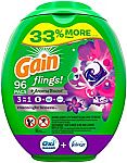 96-Ct Gain Flings! Laundry Detergent Pacs (Moonlight Breeze) $16 or Less