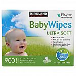 900-Count Kirkland Signature Baby Wipes (Ultra Soft) $19.99 (Members only)