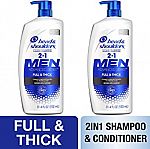 2-Pk 31.4oz Head & Shoulders Anti-Dandruff 2 in 1 Shampoo & Conditioner $9.98 or Less