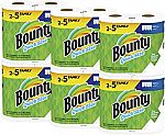 Bounty Quick-Size Paper Towels, White, 12 Family Rolls $28.92