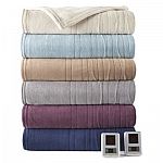 Biddeford Heated MicroPlush Blanket: King  $23, Queen $18, Twin $11.25 (Org $100)