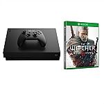 Microsoft Xbox One X Gaming Console (Refurbished) + The Witcher 3: Wild Hunt $229