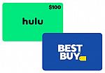 $100 Hulu Card + $15 Best Buy Gift Card $100, $50 Buffalo Wild Wings $45