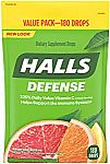 HALLS Defense Assorted Citrus Vitamin C Drops (180 Drops) $5 or Less