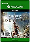 Assassin's Creed Odyssey (Digital Code - XBox one) $15, Ultimate Edition $30