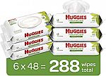 288-Ct HUGGIES Natural Care Baby Wipes $9 or Less
