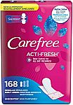 168-count Carefree Acti-Fresh Freedom Fit Panty Liners $5.39