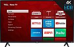 TCL 50S425 50 inch 4K Smart LED Roku TV $260