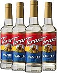 4-Pack Torani Syrup (25.4-oz, Vanilla) $14
