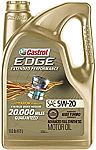 5Qt Castrol EDGE 5W-20 Synthetic Motor Oil $18.55
