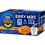 18-Ct Kraft Easy Mac Original Flavor Single Serve Pouches $5.68