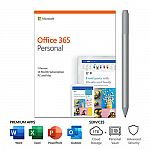 Microsoft Office 365 Personal 1 Yr Subscription - 1 User + Surface Pen $69