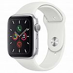 Apple Watch Series 5 GPS, 44mm, With Sport Band $329