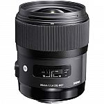 Sigma 35mm f/1.4 DG HSM Art Lens $599