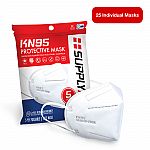 25-pack SUPPLYAID KN95 Protective Face Mask $79.99