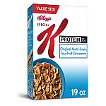 19 oz. Kellogg's Special K Breakfast Cereal $2.72