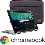 Acer Chromebook Spin 11 HD Convertible Laptop (N3350 4GB 32GB) + Wacom Pen + Sleeve $200
